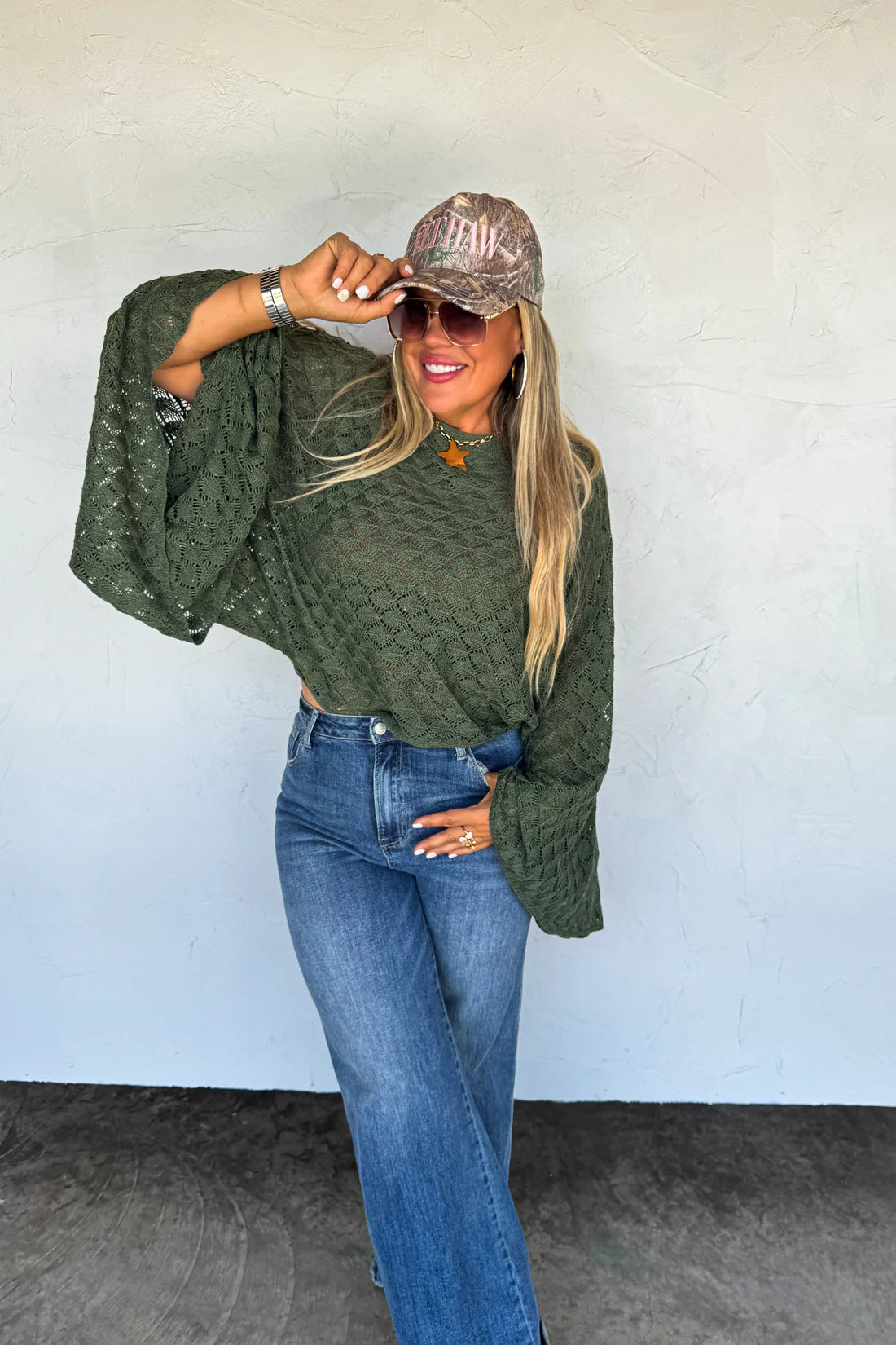 Free Spirit Bell Sleeve Top