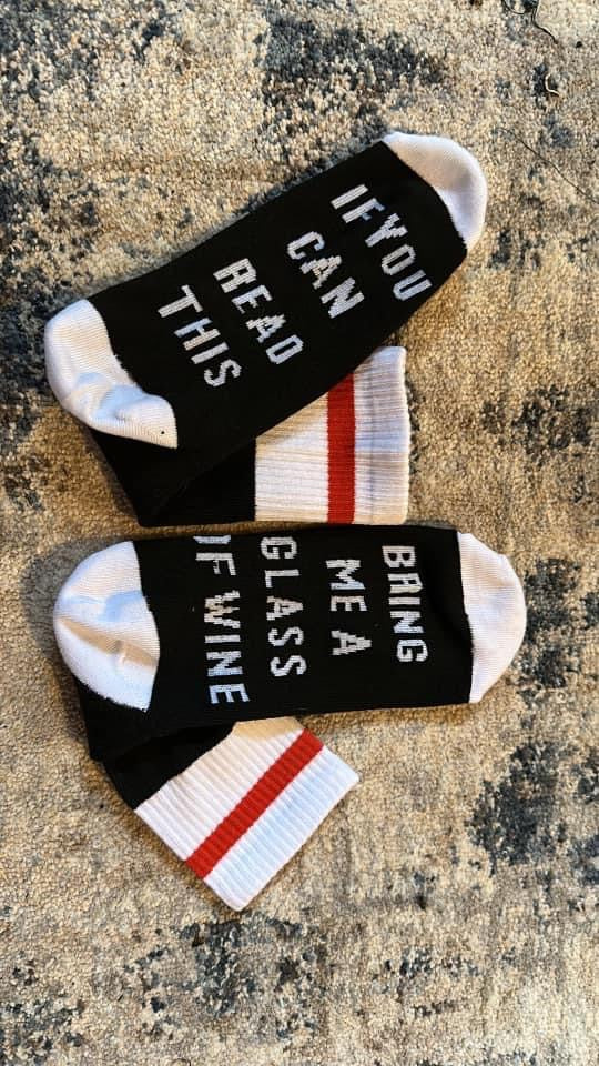 Bring Me Wine Socks