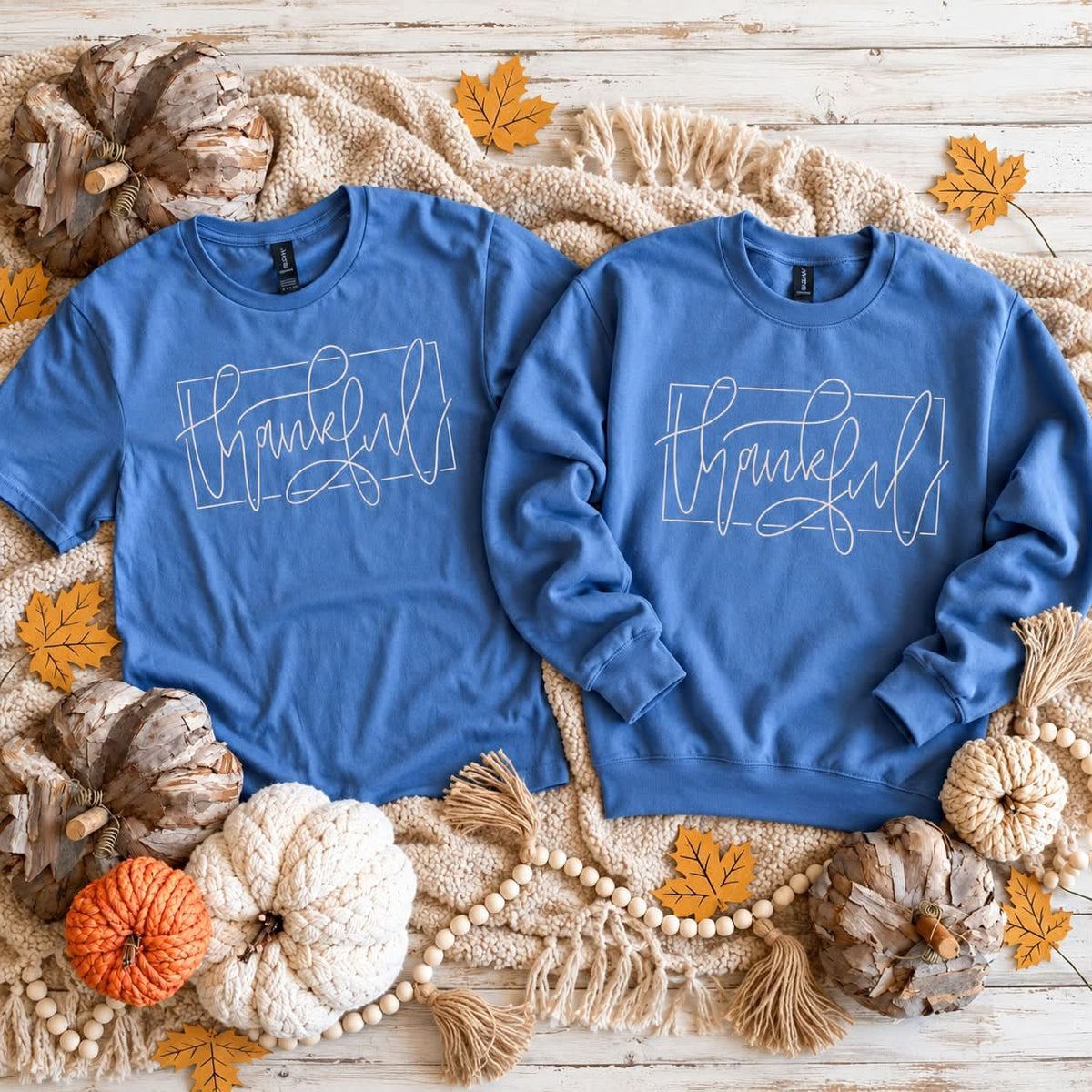 Thankful Crew Blue Crew