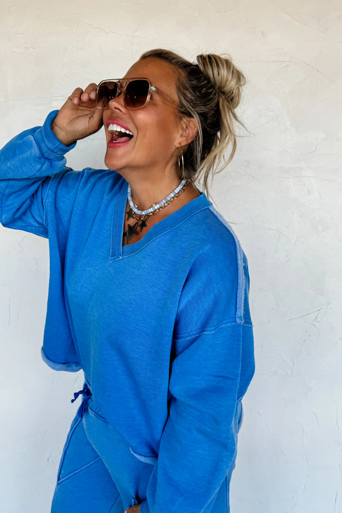 Faded Feels V Neck Pullover