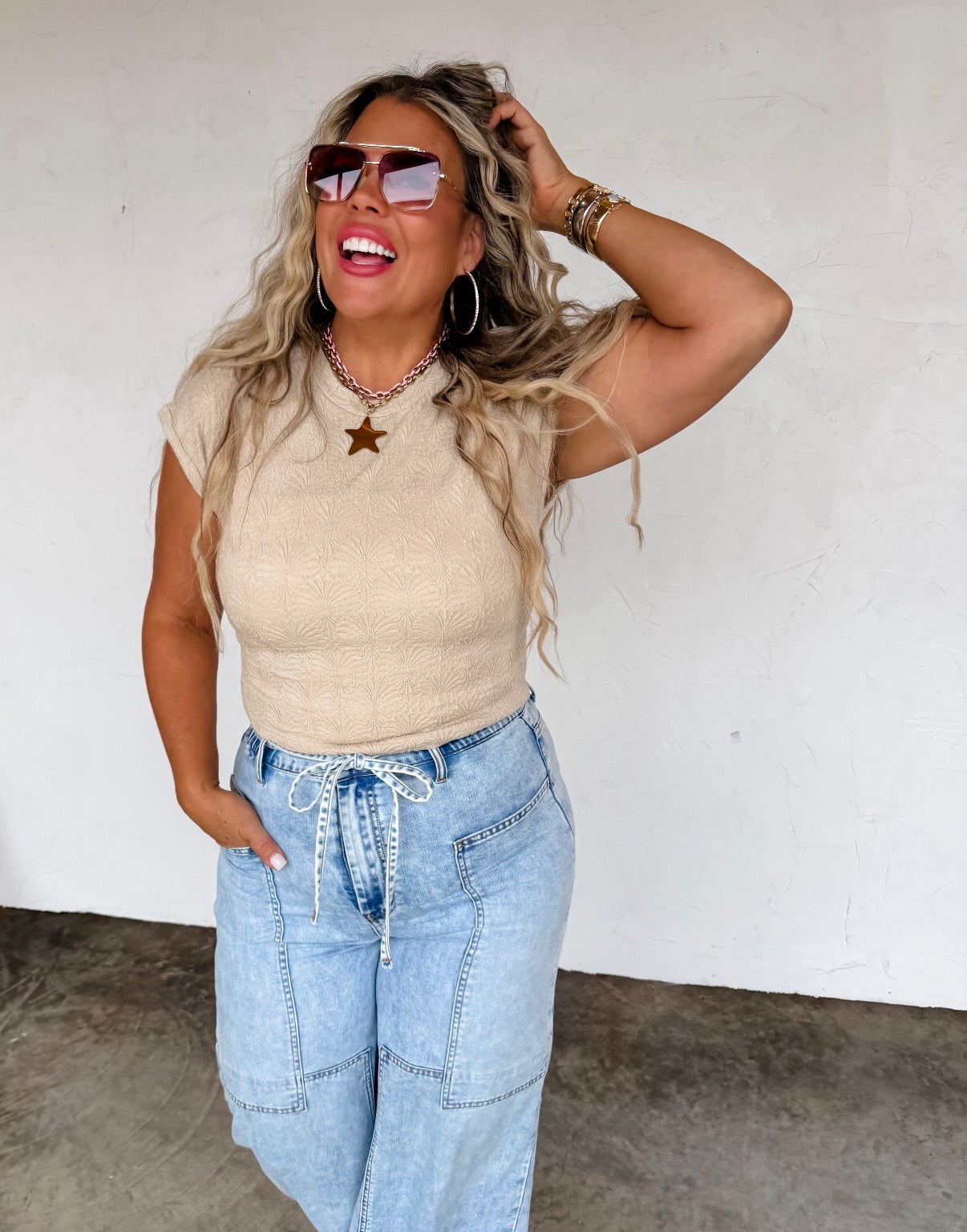 Harley Cap Sleeve Basic Top