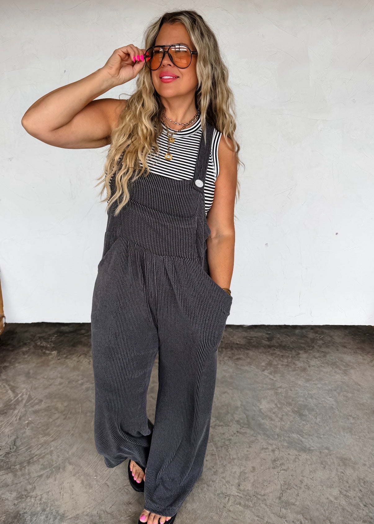 Karli Overalls Spring Colors