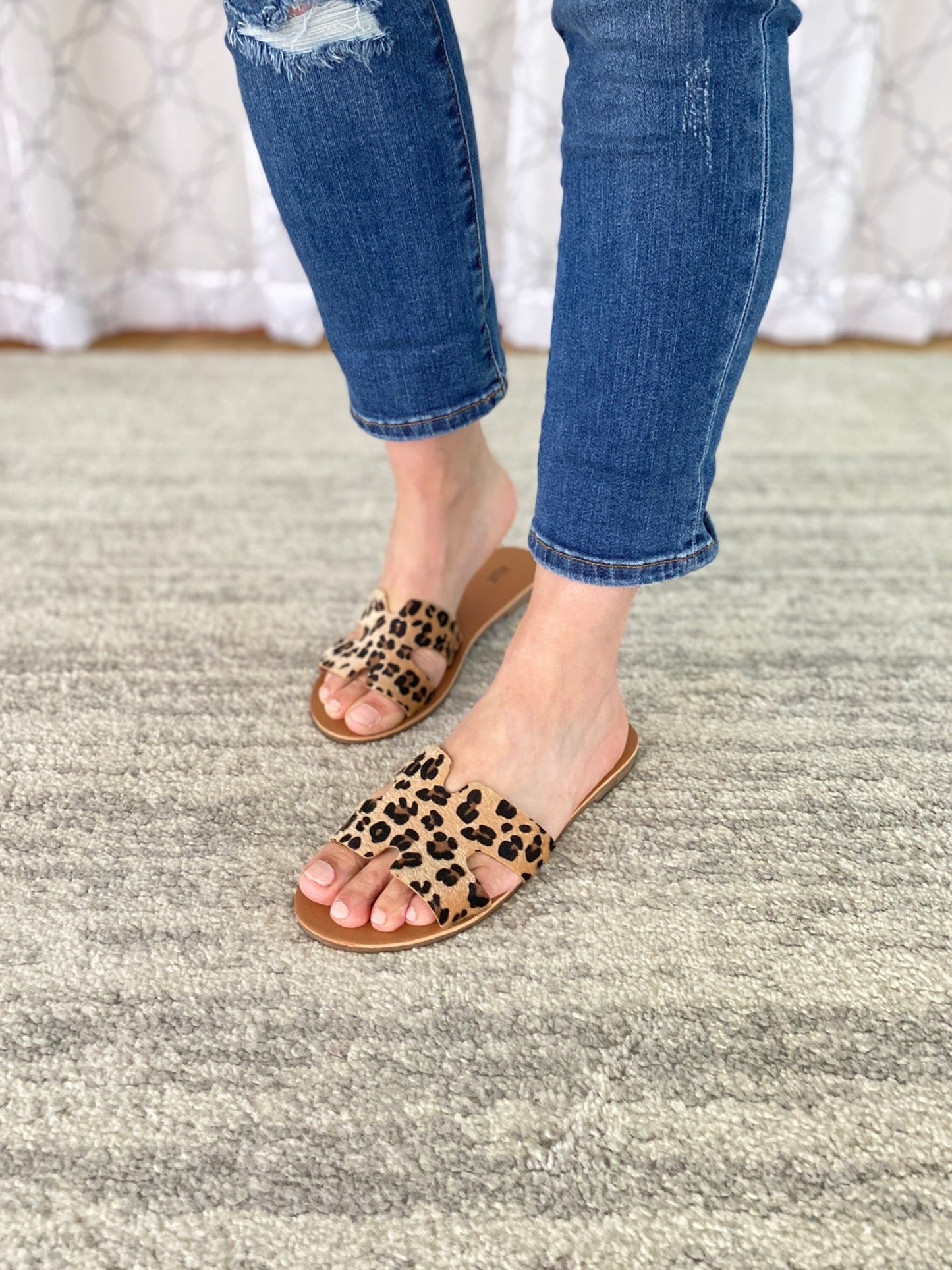 Malibu Slides in Leopard