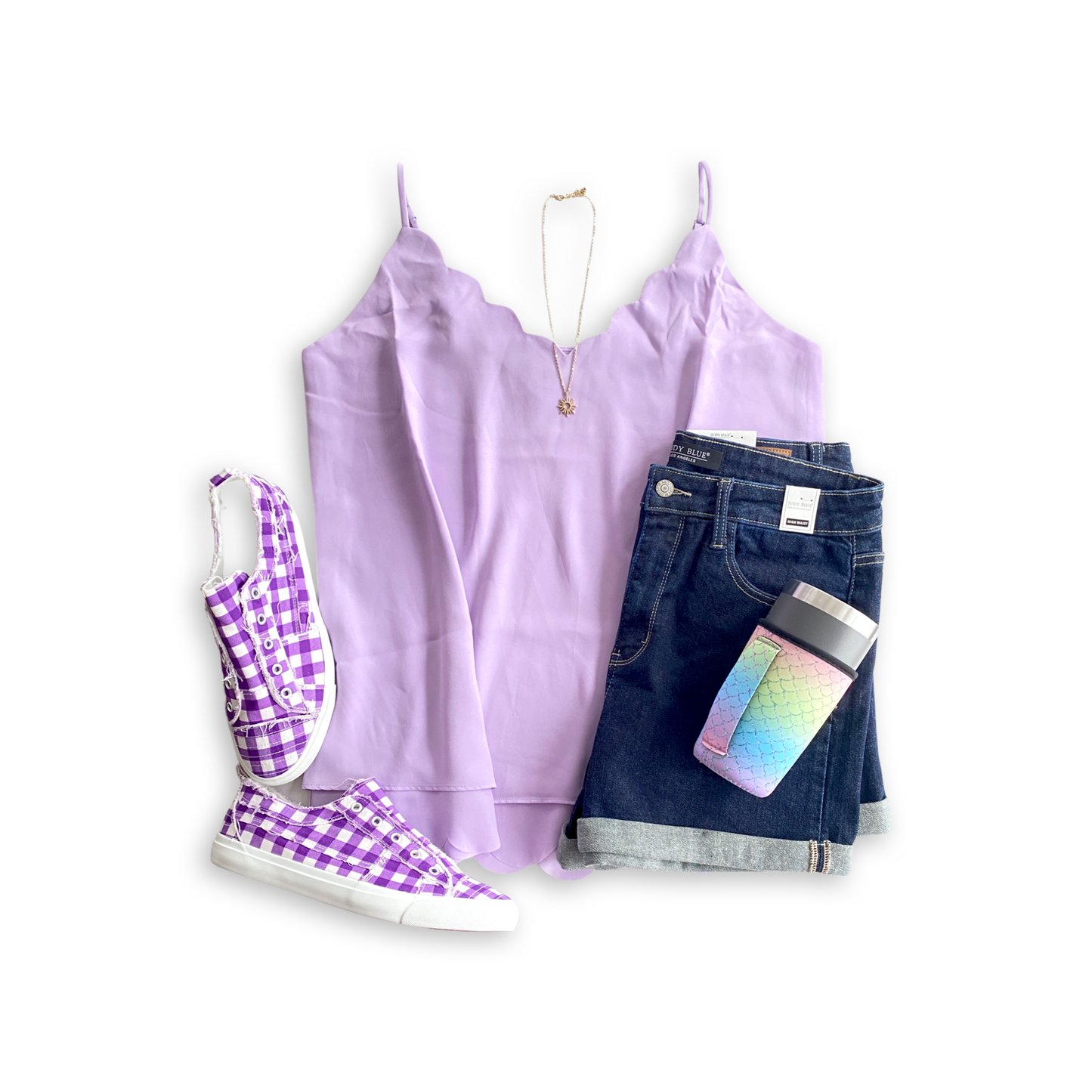 Everyday Scallop Cami in Lavender