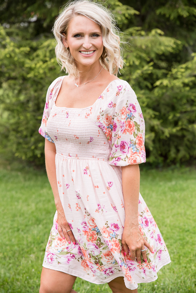 Elegant and Sweet Floral Dress