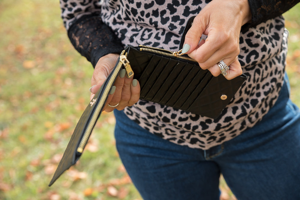 Rich Girl Wallet in Black