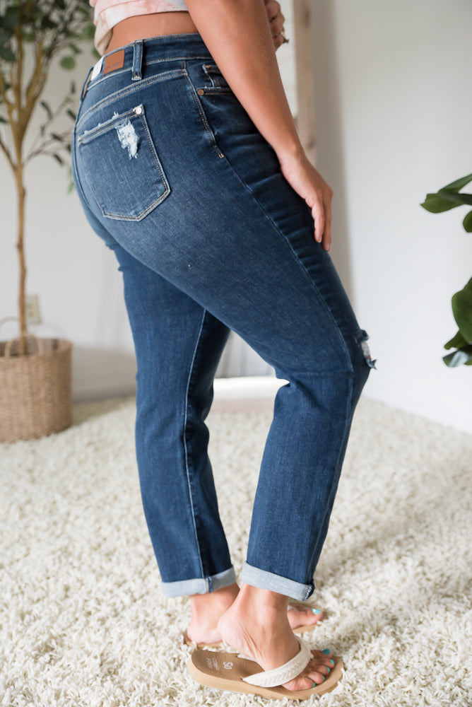 Rest Assured Judy Blue Boyfriend Jeans