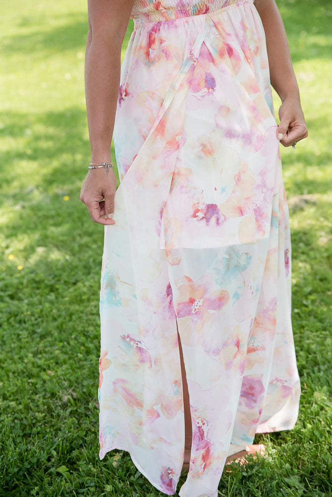 Watercolor Floral Dress