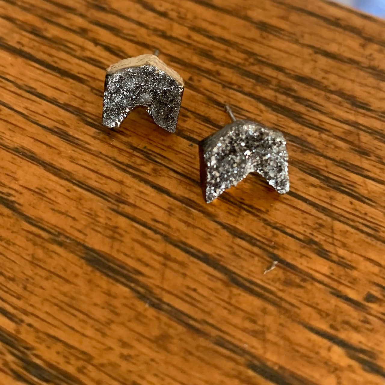 Druzy Arrow Stud Earrings