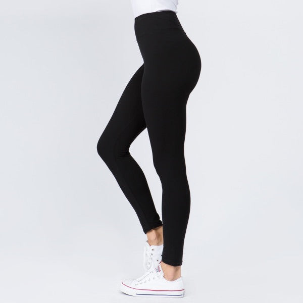 One Size Seamless Solid Leggings