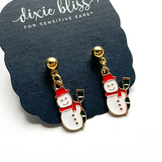 Classic Snowman Earrings