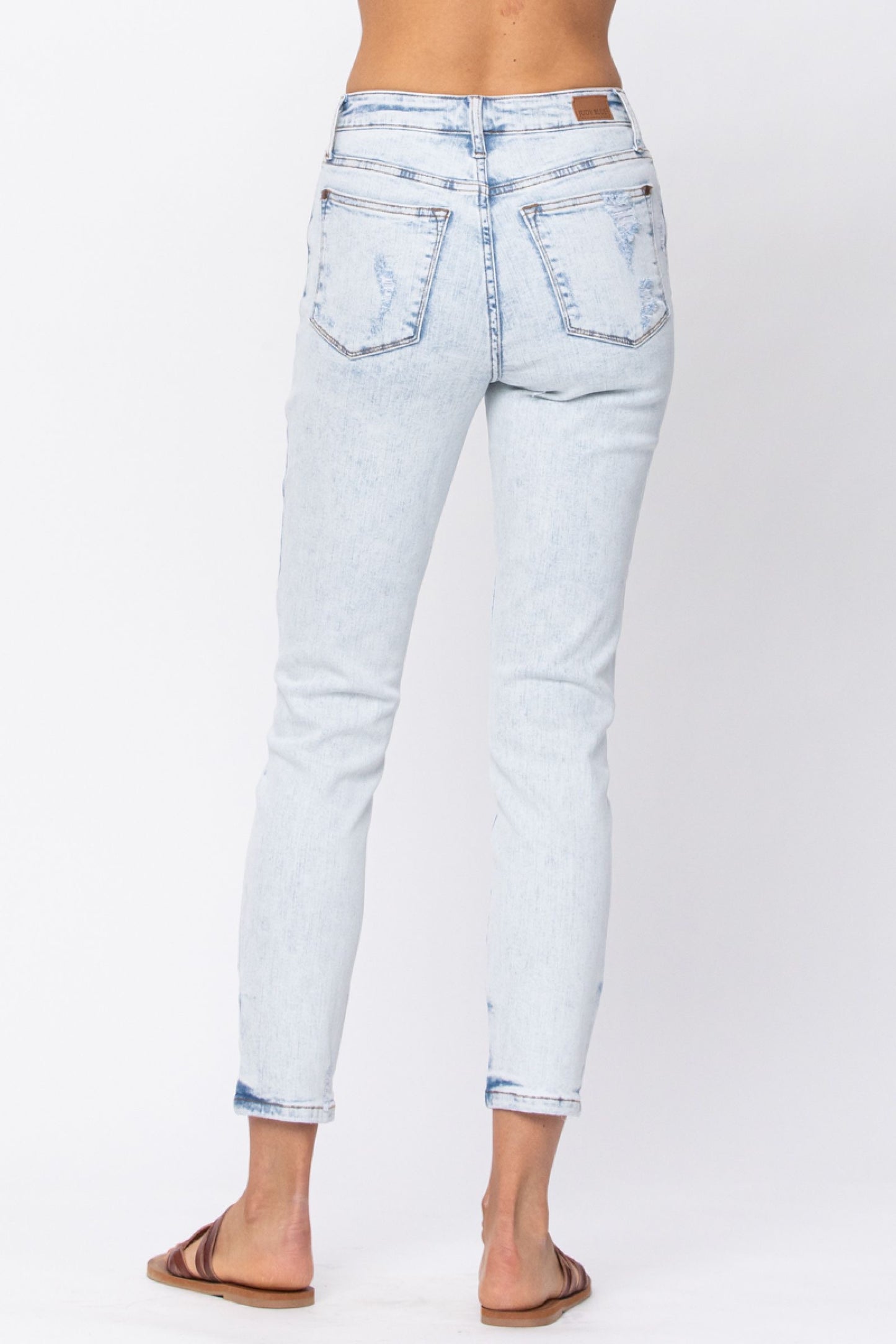 Not Your Mom’s Acid Wash Slim Fit Judy Blue Jeans