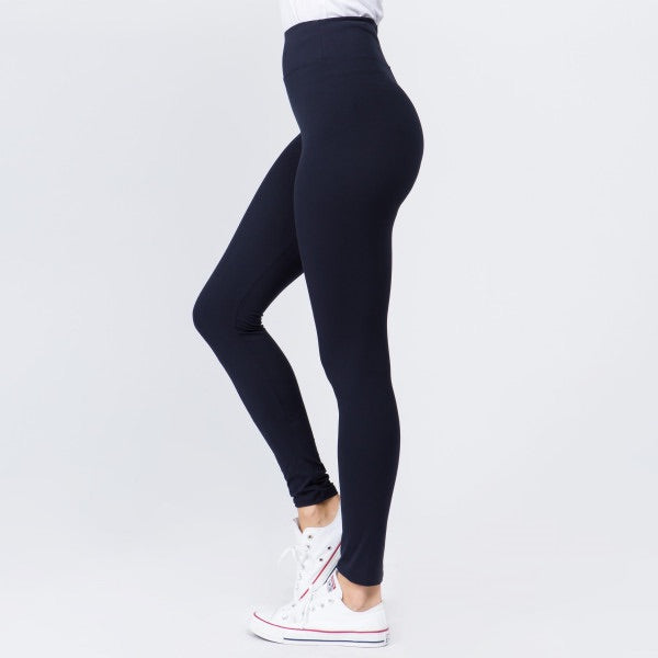 One Size Seamless Solid Leggings