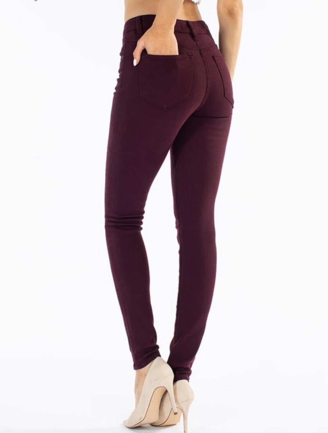 Burgundy Skinnies