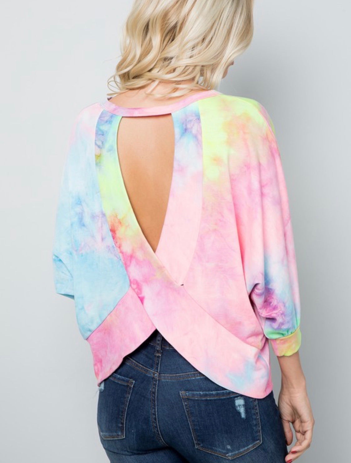 Tie Dye Open Back Tunic