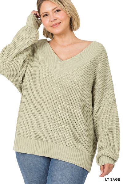 Cora Waffle Sweater